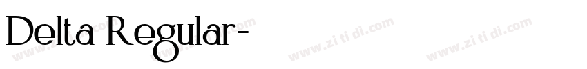 Delta Regular字体转换
